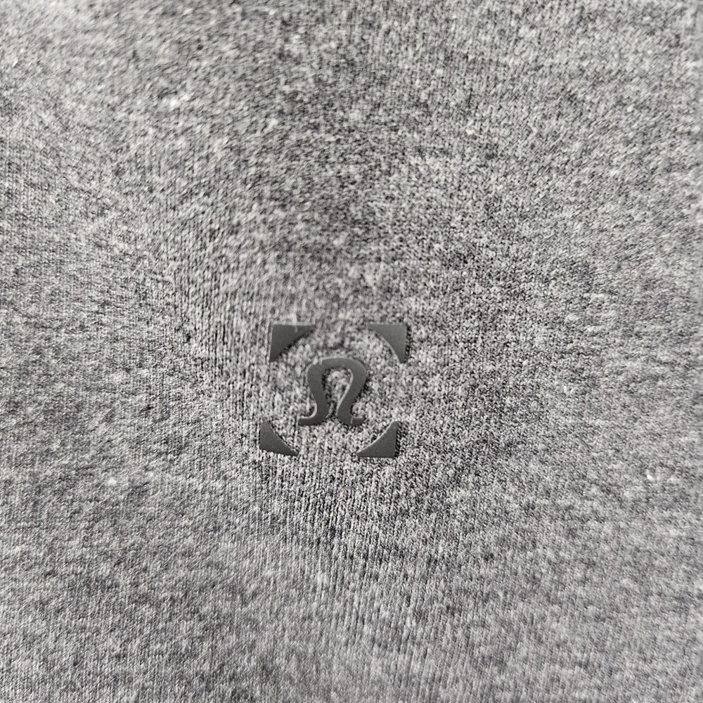 Lululemon Gray City Sweat Shorts Mens M Drawstring Pull On Zip Pockets Logo Gym - Picture 8 of 12